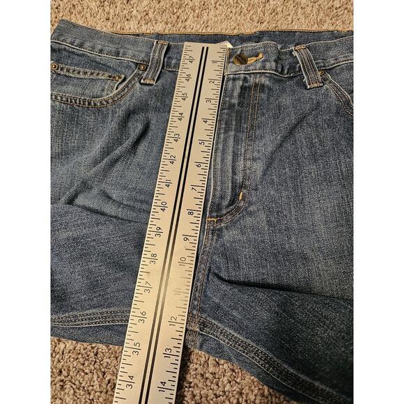 Carhartt Relaxed Fit Mens Dark Wash Denim Jeans Size 36x32 - Picture 6 of 8